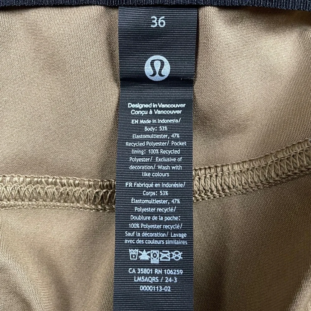 Lululemon ABC Pant Men 36x29 Beige Tan Slim Fit Warpstreme Chino Office Golf
